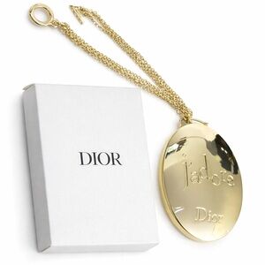 Gold Mirror Locket Necklace | VIP | Elegant Compact Mirror | Chain Included